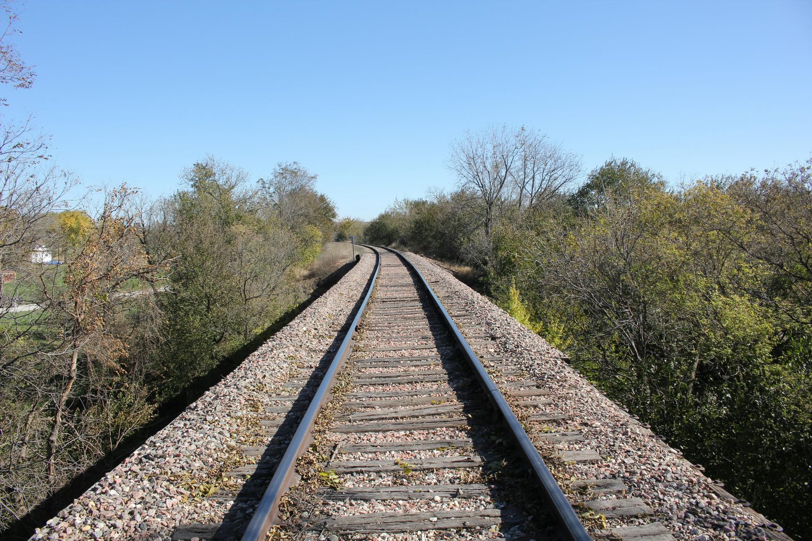Looking north